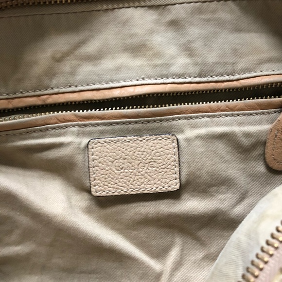 ✨CHLOE PARATAY PERFORATED CREAM LARGE BAG PRE 💓 CONDITION ✨ LOTS OF LIFE LEFT ✨ - Picture 9 of 13